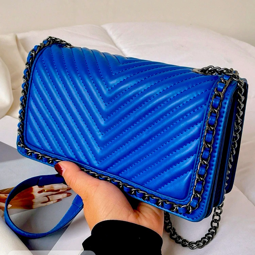 Royal blue purse